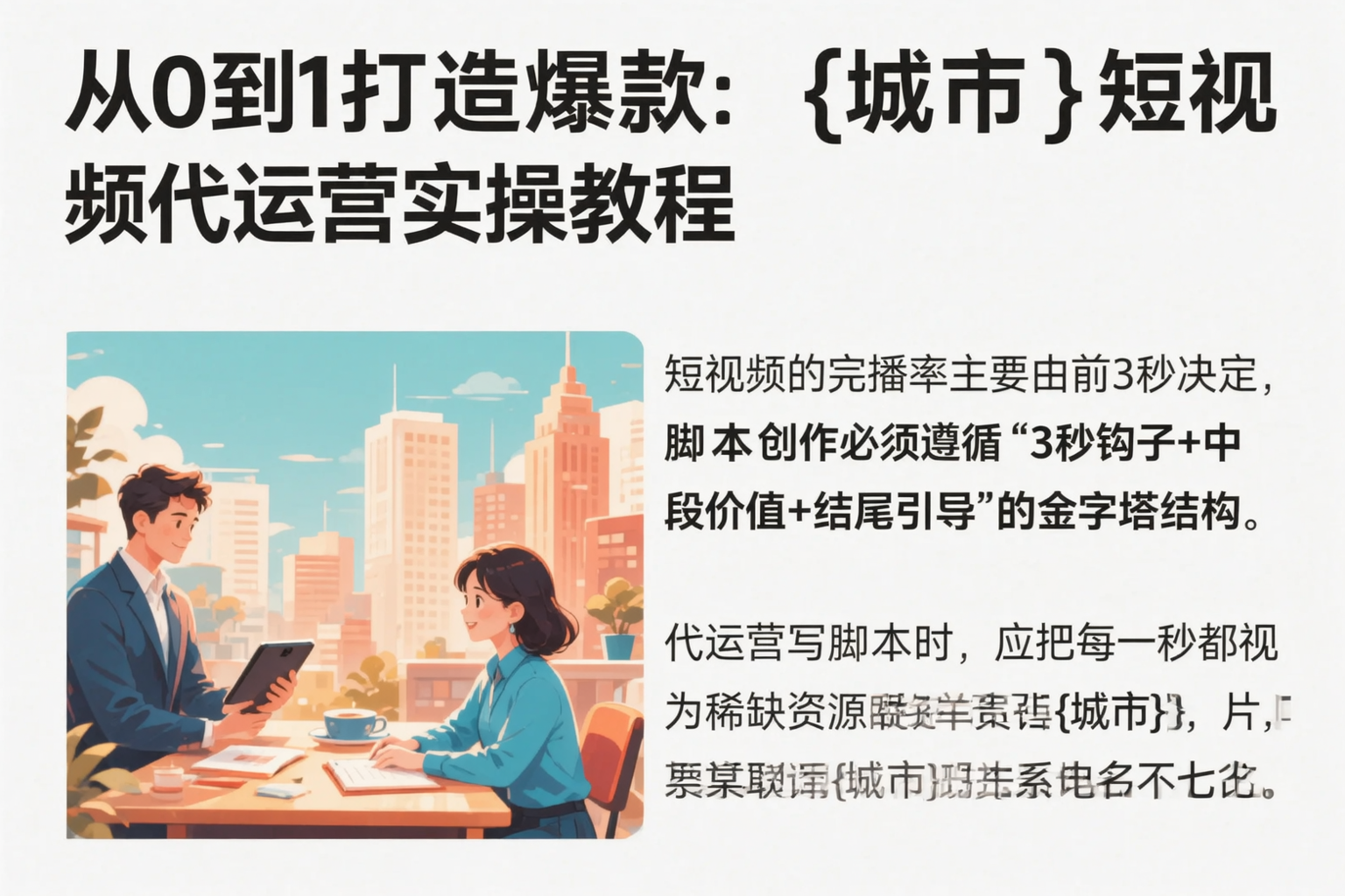 从0到1打造爆款：临沧短视频代运营实操教程