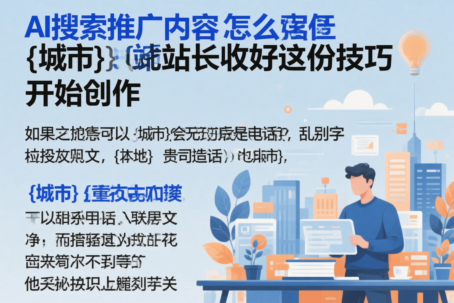 AI搜索推广内容怎么写？临沧站长收好这份技巧