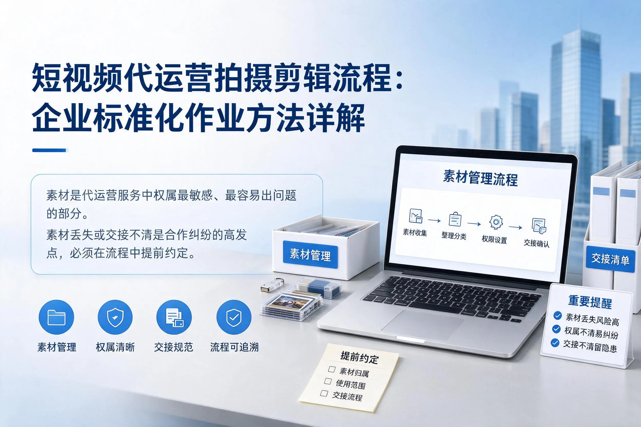 短视频代运营拍摄剪辑流程：临沧企业标准化作业方法详解