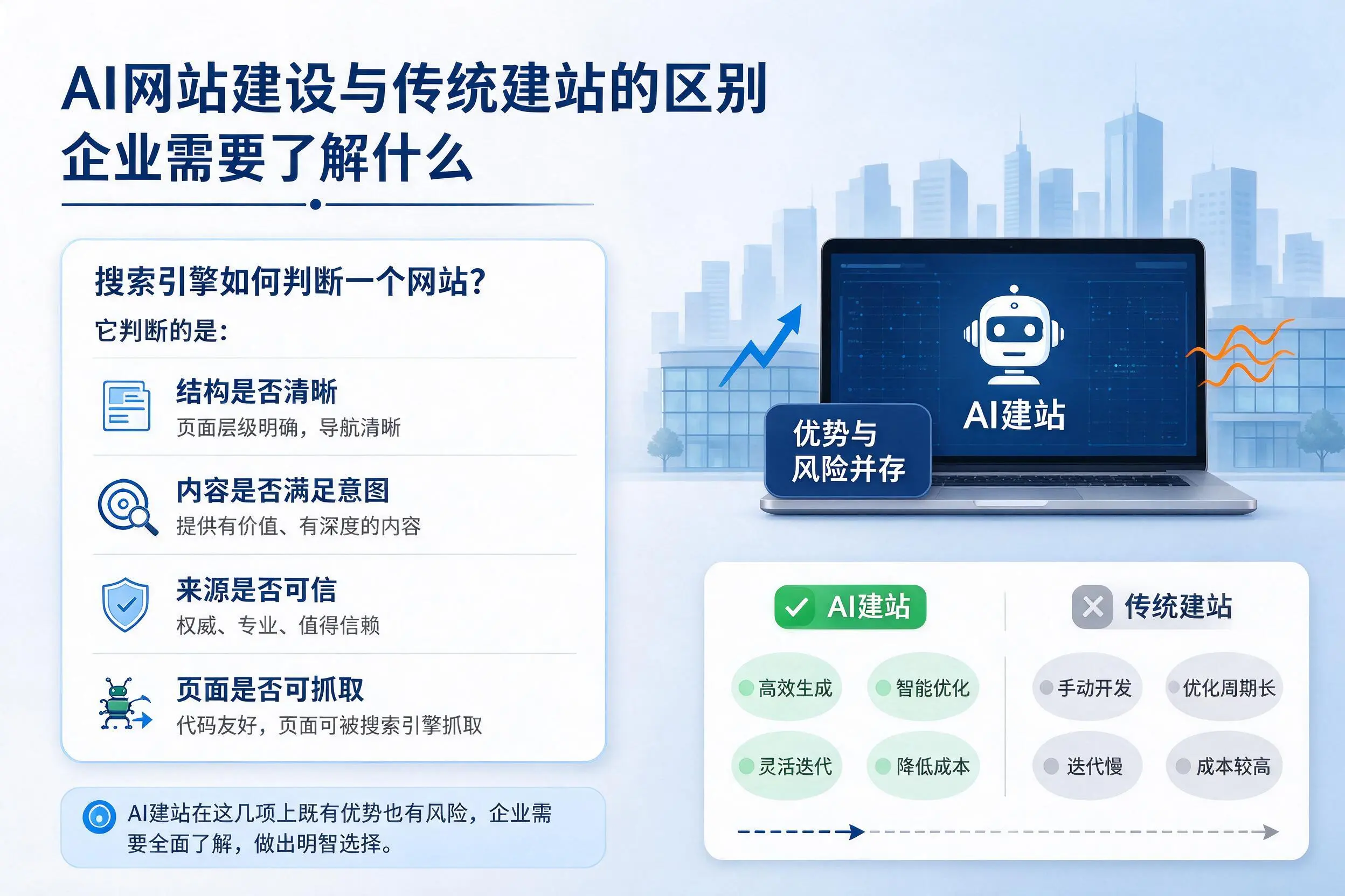 AI网站建设与传统建站的区别,临沧企业需要了解什么