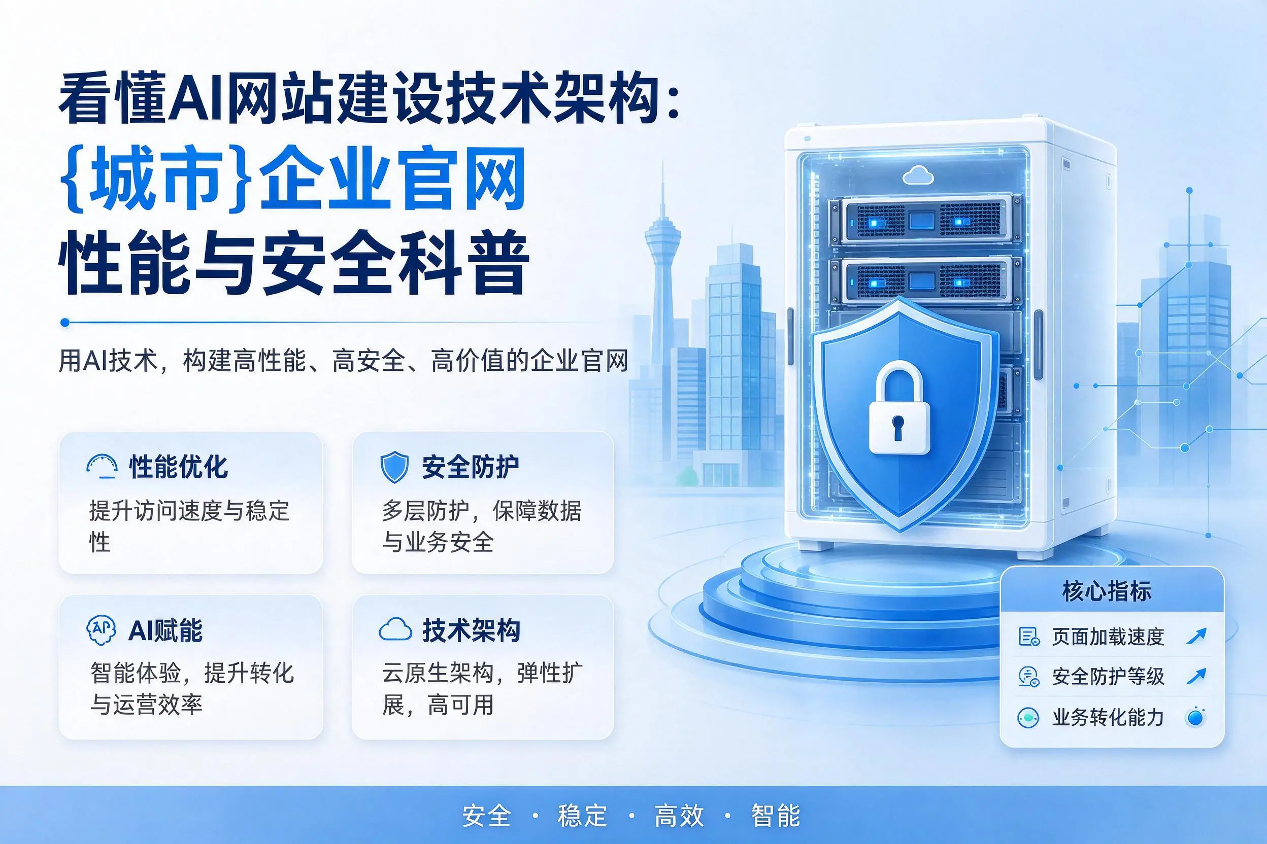 看懂AI网站建设技术架构:临沧企业官网性能与安全科普