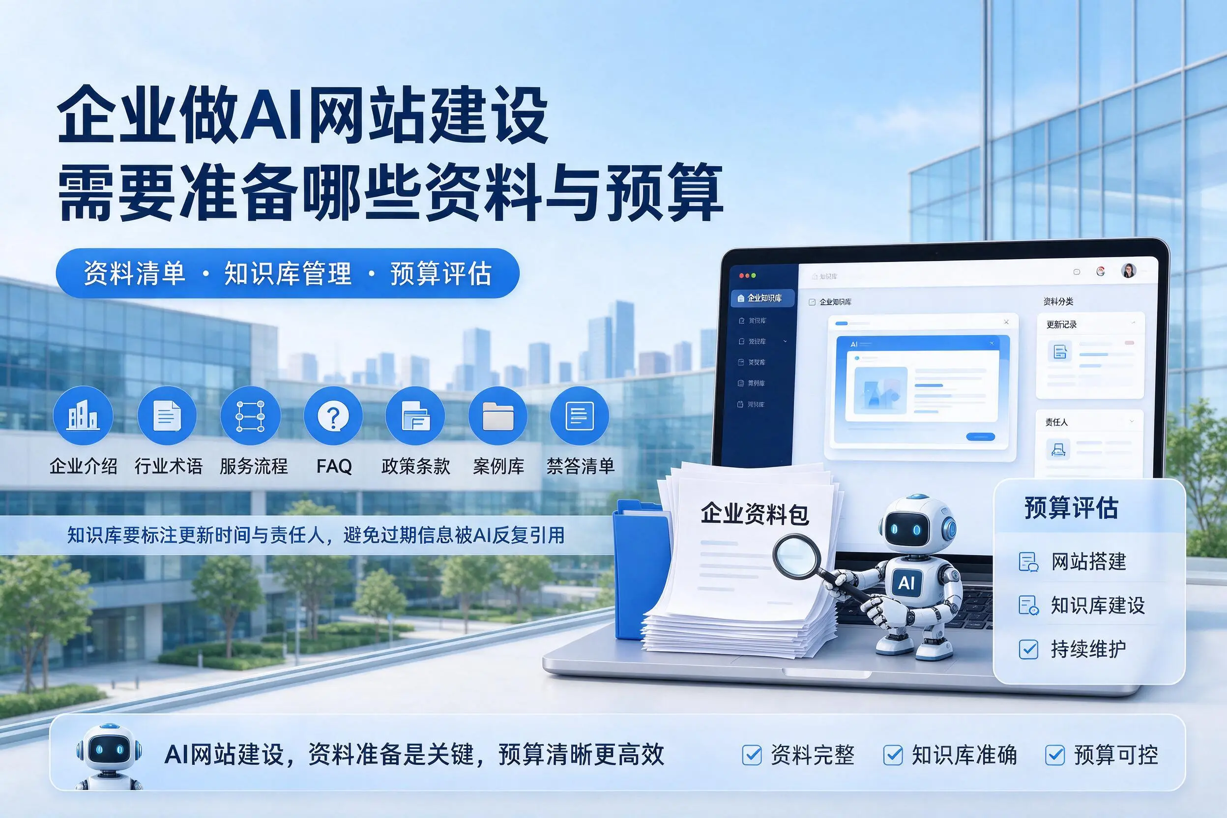 临沧企业做AI网站建设需要准备哪些资料与预算