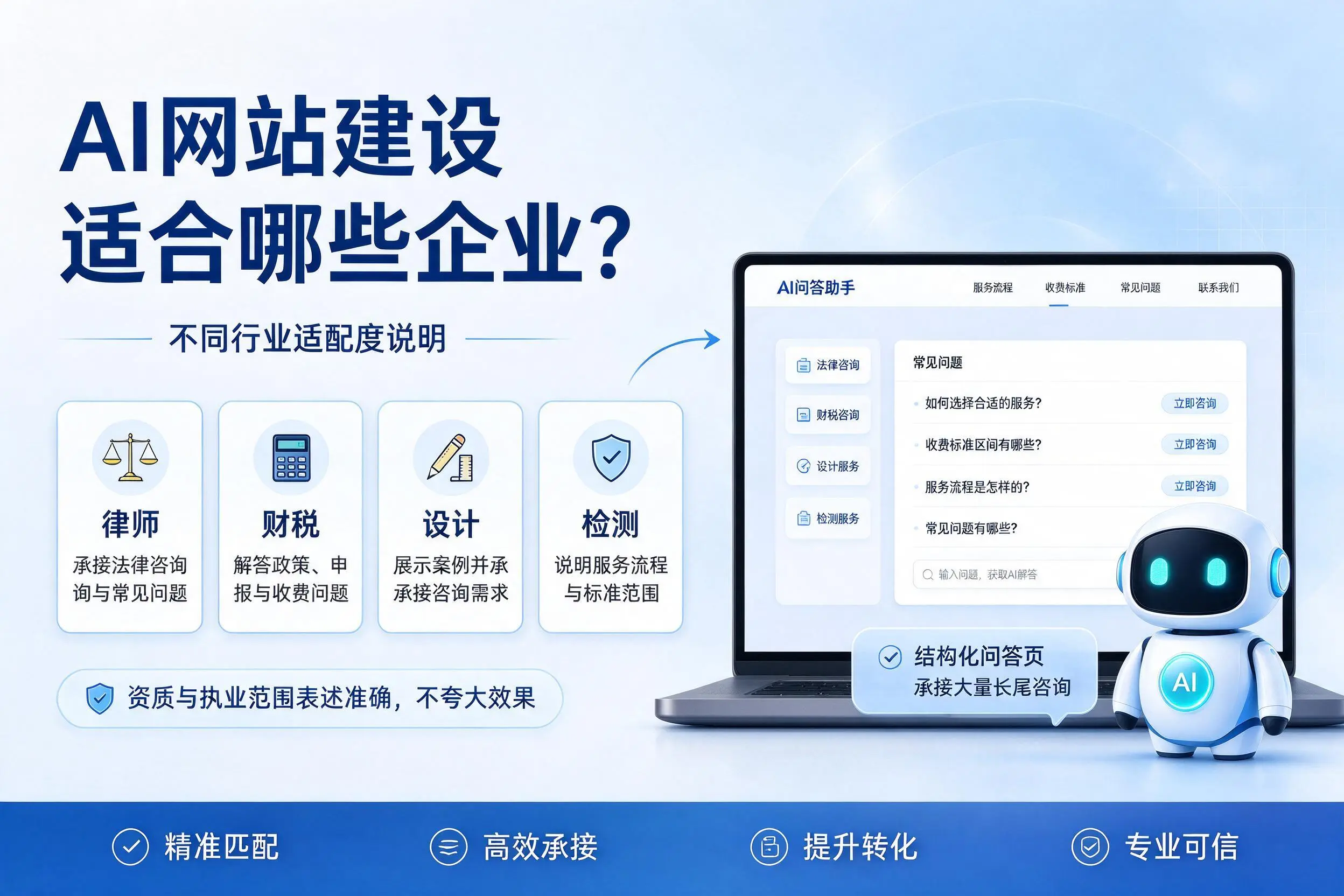 AI网站建设适合哪些企业?临沧不同行业适配度说明
