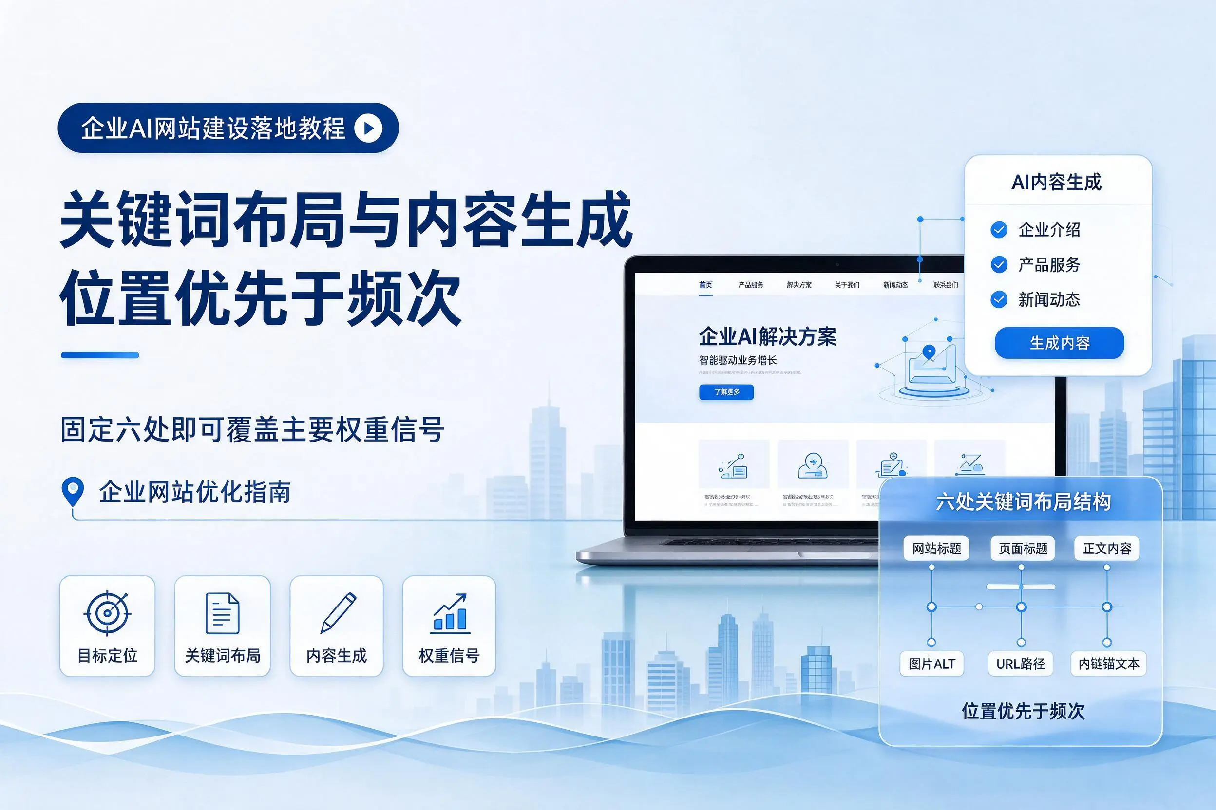 临沧企业AI网站建设落地教程:关键词布局与内容生成